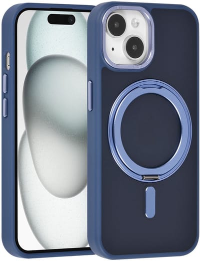 UNIQ Accessory Back Cover - Apple iPhone 15 - Blauw - Schokbestendig - MagSafe-compatibel