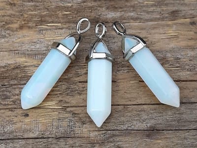Edelsteen Opaliet - pendel - healing punt hanger