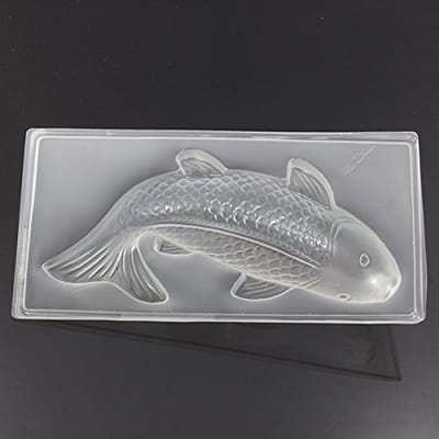 Dailygoods- Cakevorm 3D Koi Vis - Siliconen Mallen - Puddingvorm - Koekjesvorm - Bonbonvorm - Thermische Weerstand - 35 x 17,5 cm - Siliconen Mal