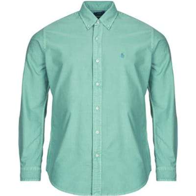 Overhemd Lange Mouw Polo Ralph Lauren CHEMISE DROITE CUSTOM EN OXFORD LEGER