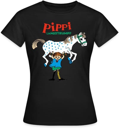 Pippi Langkous En Kleine Witte Avonturen T-Shirt Dames