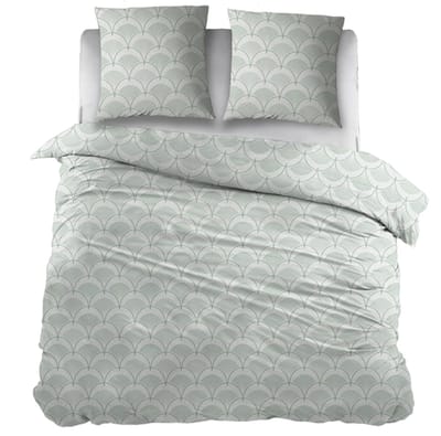 Snoozing Kamila Dekbedovertrek - Tweepersoons - 200x200/220 cm - Green