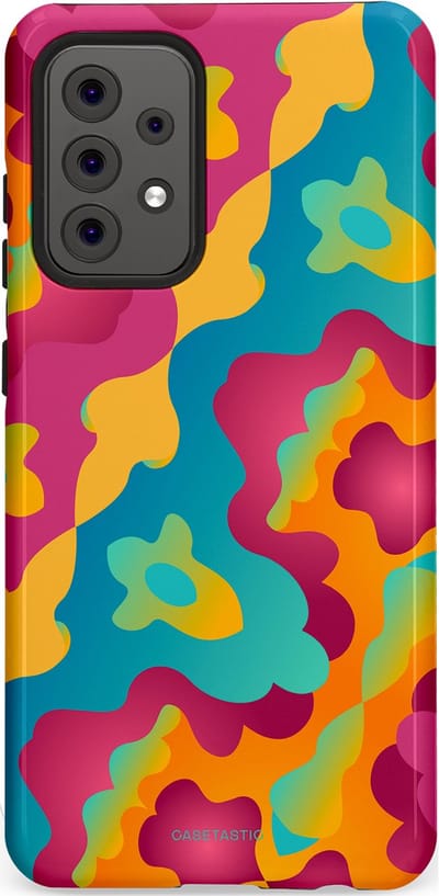 Casetastic Hoesje Geschikt voor Samsung A52 (4G/5G/s) - Stijlvolle Beschermende Duo-layer Case - Vlektastisch