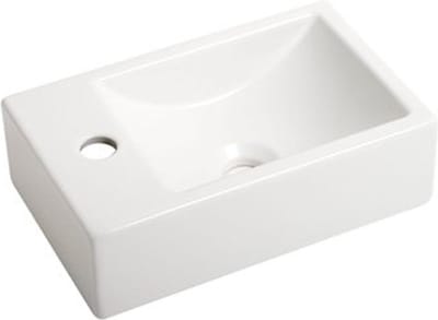 Plieger Houston fontein 37x23cm 1 kraangat links matwit