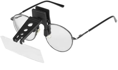 Dailygoods- Vergrootglas 1,5x/2,5x/3,5x - Kunststof Behuizing - Cliptype - Budgetvriendelijk - Hoogwaardige Kwaliteit - Functioneel Gebruik - Loep