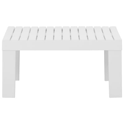 vidaXL - Loungetafel - kunststof - wit
