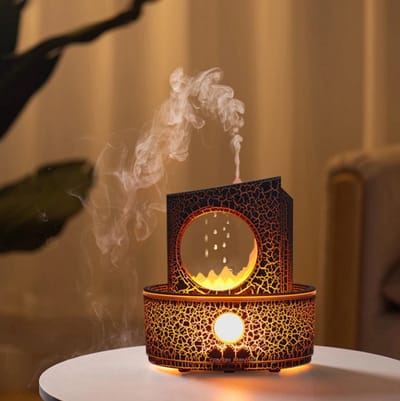 Rain Clouds Aroma Diffuser – Luchtbevochtiger met Afstandsbediening, Ultrasone Geurverspreider met LED Nachtlamp, Zen Druppel Diffuser, Aroma Verdamper en Verfrisser