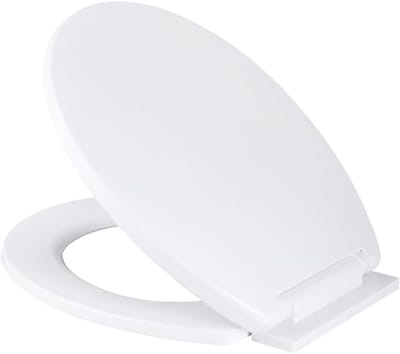 Toiletbril - Bril - Stil Sluiten - Verstelbare Scharnieren - 45cm x 36cm - Wit