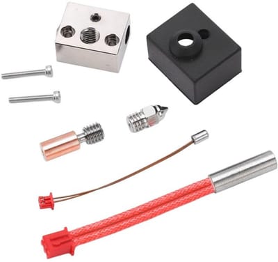 Verwarmingsblokset 0,4 mm - Hotend - Hoge Temperatuur 300 °C - Extruder/Sproeierset - Compatibel met Ender 3 S1/S1 Pro/CR 10 Smart Pro/Sermoon V1/V1 Pro