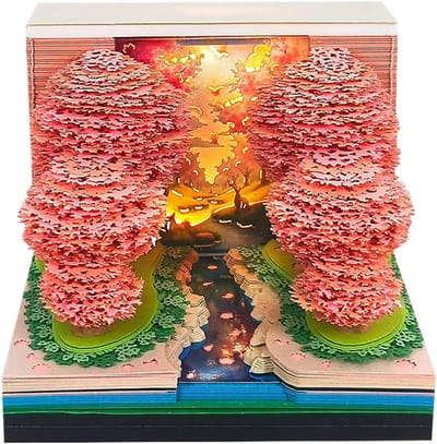 3D Agenda - Notitieblok Weekoverzicht - Evenementen Planner - Decoratief Notitiepapier - 8.5 x 8.5 x 6.2 cm - D