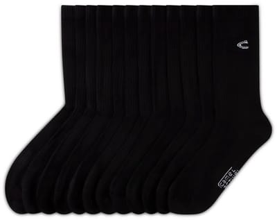 camel active Sokken in een set van 6 gemaakt van een katoenmix - Maat menswear-35-38 - Zwart