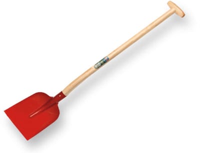 Betonschop rood gehard met steel 110 cm