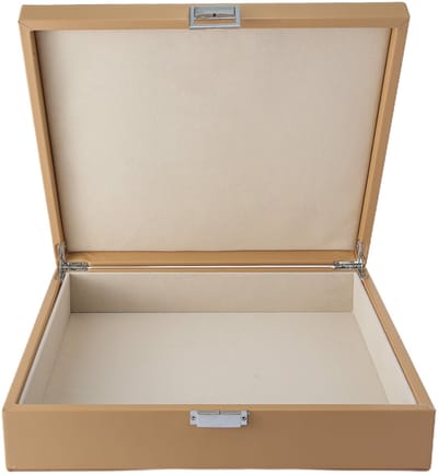 Emilie collection - opbergdoos - beige - luxe opbergkist voor sieraden en accessoires - maat large