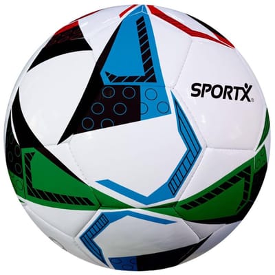SportX Voetbal Triangle Froster 330-350 g Wit/Groen/Rood/Blauw
