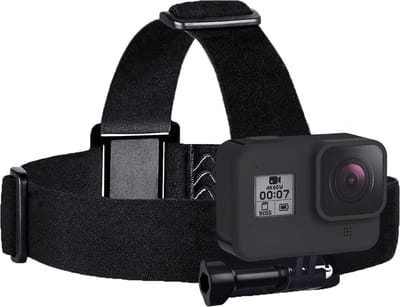 YONO Hoofdband geschikt voor GoPro - Action Camera - Head Mount - Strap Accessoires - Zwart