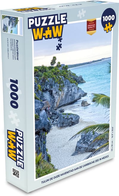 Puzzel Tulum de oude havenstad aan de Caribische Zee in Mexico - Legpuzzel - Puzzel 1000 stukjes volwassenen