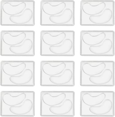 12 Stuks Herbruikbare Oogmasker Mallen voor DIY, Transparante Oogmasker Tray en Patch Set