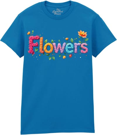 Bloemen Flowers The Coloured House T-shirt XXL