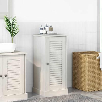 vidaXL - Badkamerkast - met - plank - VIGO - Wit - en - Antiek - Wit - 37,5 - x - 34 - x - 80 - cm