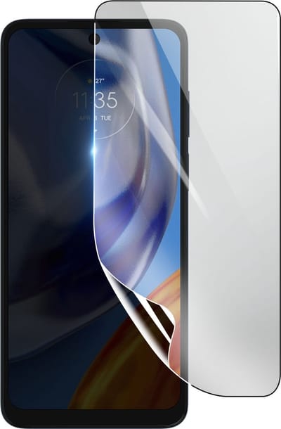 3mk, Geschikt voor Motorola Moto E32s, Schokbestendige Hydrogel Screenprotector, Transparant