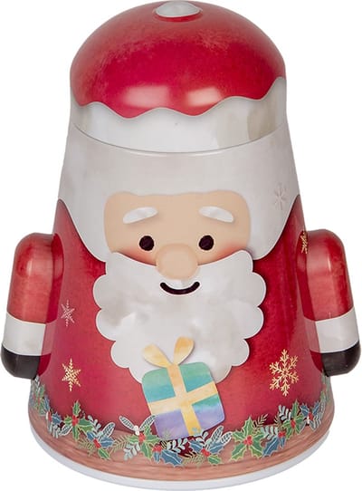 Clayre & Eef Bewaarblik 12x10x15 cm Rood Metaal