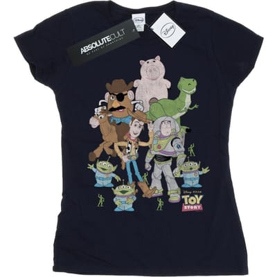 Disney Dames/Dames Toy Story Groep Katoenen T-Shirt (Deep Navy)