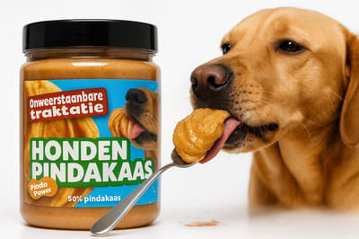 Honden pindakaas 3 Stuks - De Ideale Hondensnack voor bij de Likmat of Kauwsnack van de Hond - Leuk Kerstcadeau - Animalking Honden snacks - Pindakaas Hond - 330 Gram