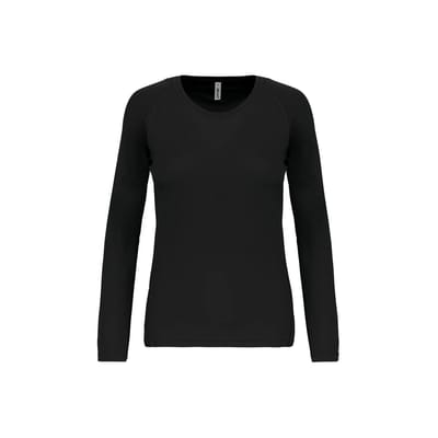 PROACT® Damessportshirt Lange Mouwen PA444 - Black - S