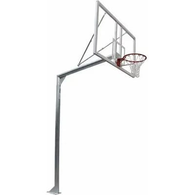 Set Gegalvaniseerde Basketbalring Met 114 Mm Buis Vast Met Ankerbasis - Zonder Borden Of Hoepels