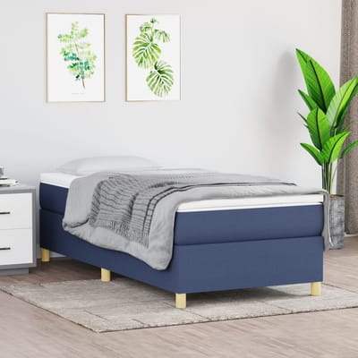 vidaXL - Boxspring - bed - 80x200 - cm - stof - blauw