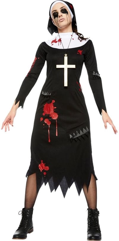 Adult Costume Zombie Nun Size XL