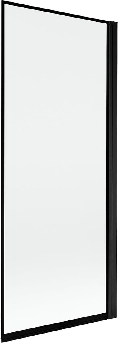Mexen Mist badwand 1-delige rechts 80 x 150 , zwart frame, zwart - 8A9-080-001-70-70-P