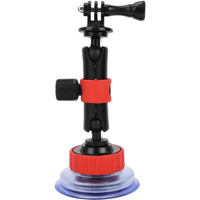 Auto Voorruit Zuignap Bevestigingshouder Kogelkop voor GoPro Actiecamera's Mobiele telefoons black