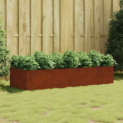 vidaXL - Plantenbak - verhoogd - 200x80x40 - cm - cortenstaal