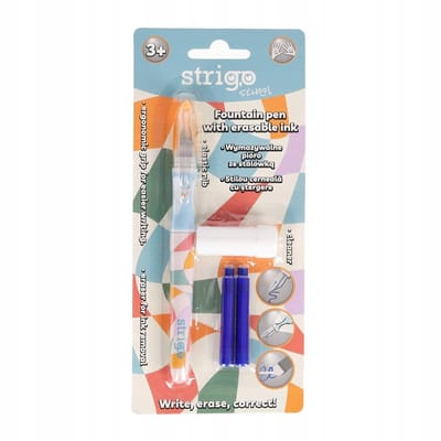 Strigo Retro Vulpen voor Kinderen: Leren Schrijven met Uitwisbare Inkt