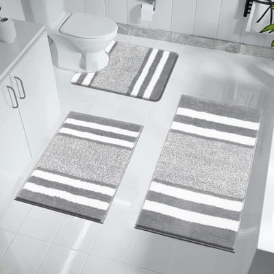 Goodivery ® Binnenruimte Luxe Badmatten Set van Drie Stuks voor Comfort en Veiligheid