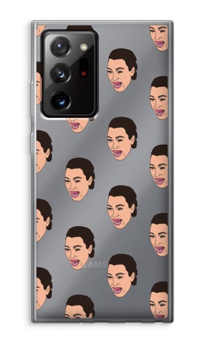 Case Company® - Hoesje geschikt voor Samsung Galaxy Note 20 Ultra hoesje - Ugly Cry Call - Soft Cover Telefoonhoesje - Bescherming aan alle Kanten en Schermrand