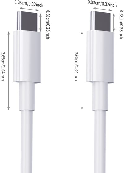 3 m snellaadkabel, USB C naar USB C-kabel 60W