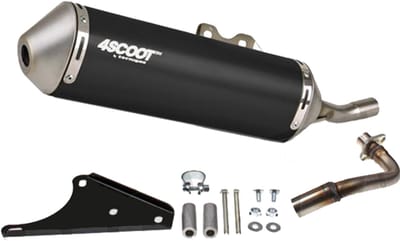 Uitlaat Tecnigas 4scoot Euro5 Vespa Sprint / Primavera 4t - Zwart
