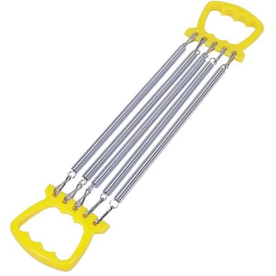 Veerspanner Kinder Borstexpander Armkrachtapparaat Verstelbare Weerstandsband Spier Sport Fitnessapparatuur geel