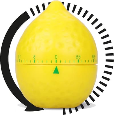 Mechanische kooktimer in citroenvorm, geurloos en ideaal voor thuisgebruik, perfecte keukenhulp voor tijdbeheer