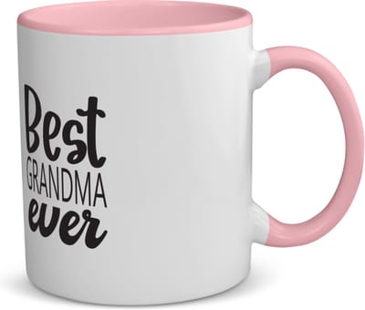 Akyol - best grandma ever koffiemok - theemok - roze - Oma - oma mama - moederdag - cadeau - verjaardag - oma - 350 ML inhoud