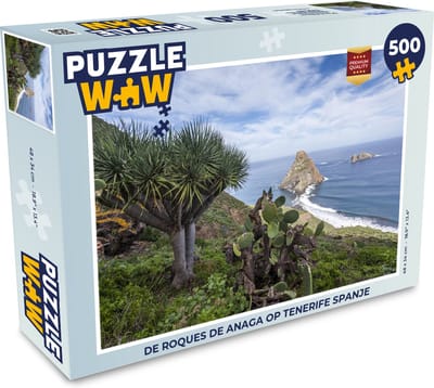 Puzzel De Roques de Anaga op Tenerife Spanje - Legpuzzel - Puzzel 500 stukjes