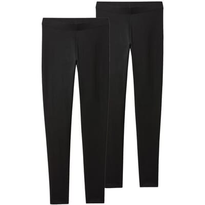 ESMARA Set van 2 dames leggings (Zwart, XS (32/34))