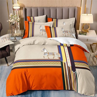 Luxe Stijl Beddengoedset 3D Geprint Zacht Polyester Dekbedovertrekset Quilt Dekbedovertrekset Beddengoed Met Kussenslopen Voor Familiecadeau EUSingle135x200 2Pcs