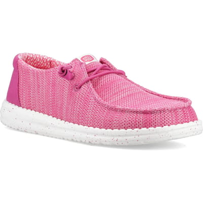 HEYDUDE - Wendy Stretch Sox Dames Instappers Fuchsia Pink - Maat 40