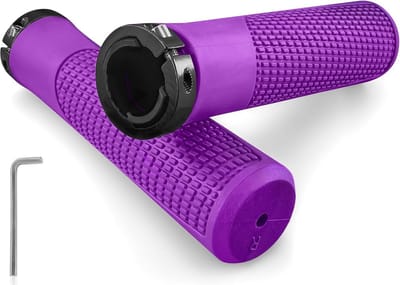 Fietshandgrepen - Fiets Grips - Comfortabel Fietsen - Universele Pasvorm - 22 mm - Paars