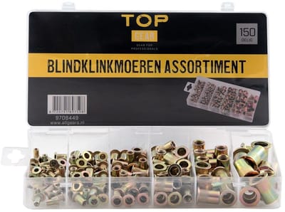 Blindklinkmoeren assortimentsdoos 150-delig - TOPGEAR