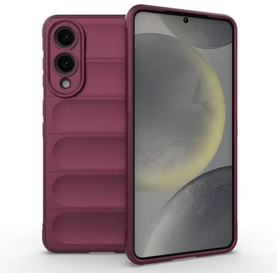 Coverup Hoesje - Geschikt voor Samsung Galaxy S25 Edge Hoesje - Coverup Hands-On Rugged Back Cover - Bordeaux
