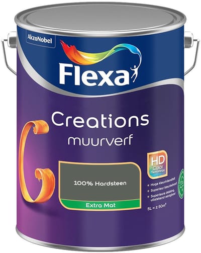 Flexa - Creations Muurverf Extra Mat - 100% Hardsteen - Mengverf - 5 L